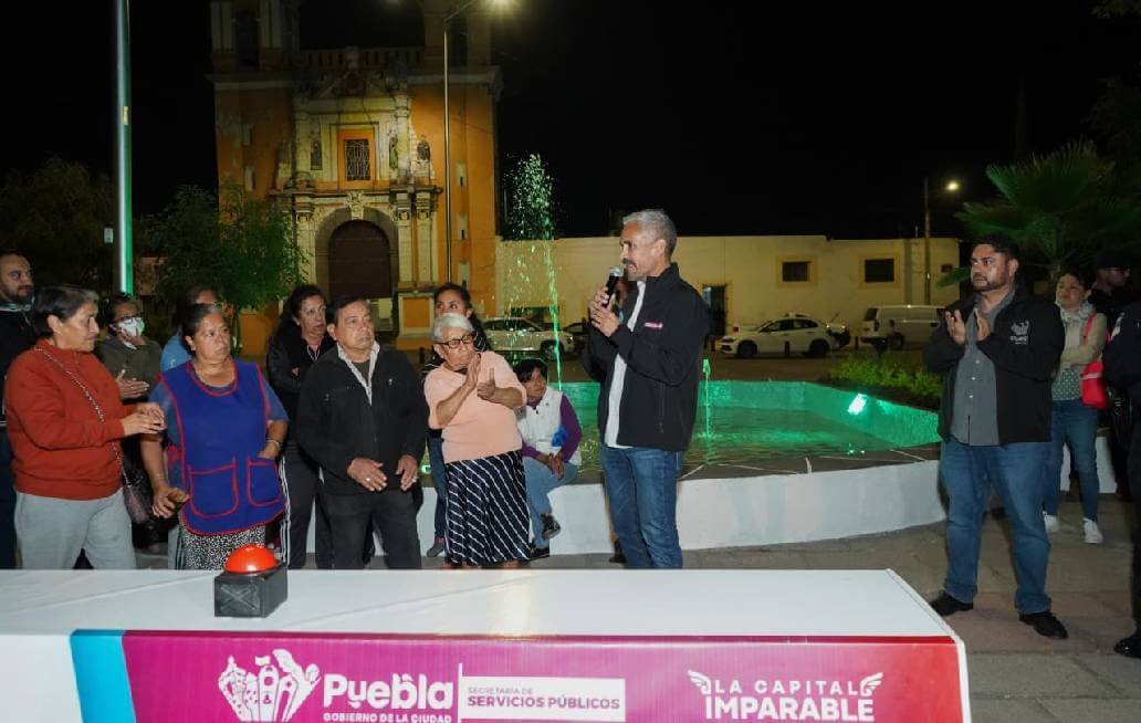 Lleva Gobierno de la Ciudad de Puebla estrategia Fuentes que Brillan al Parque de los Remedios