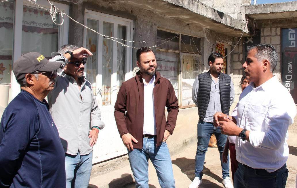 Supervisa Gobierno de la Ciudad de Puebla acciones de Mejoramiento a la Vivienda en la inspectoría de San Miguel Espejo
