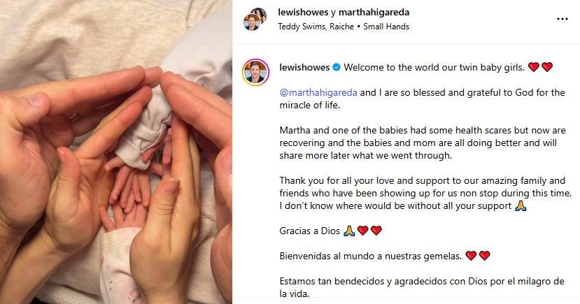 Martha Higareda da la bienvenida a sus gemelas