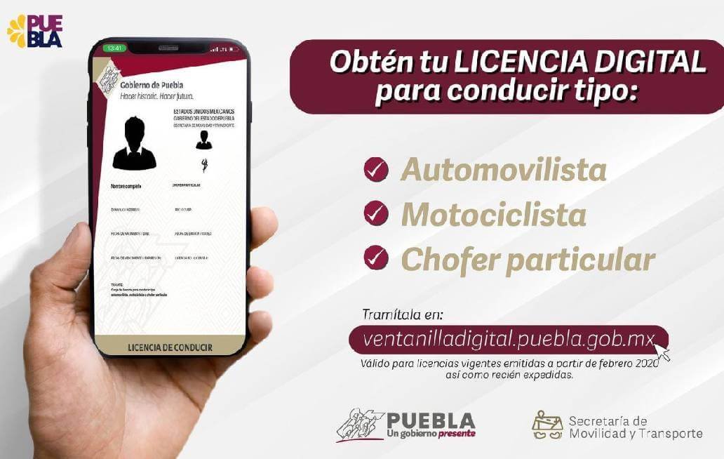 Conoce la licencia digital de conducir para Puebla Conoce la licencia digital de conducir para Puebla
