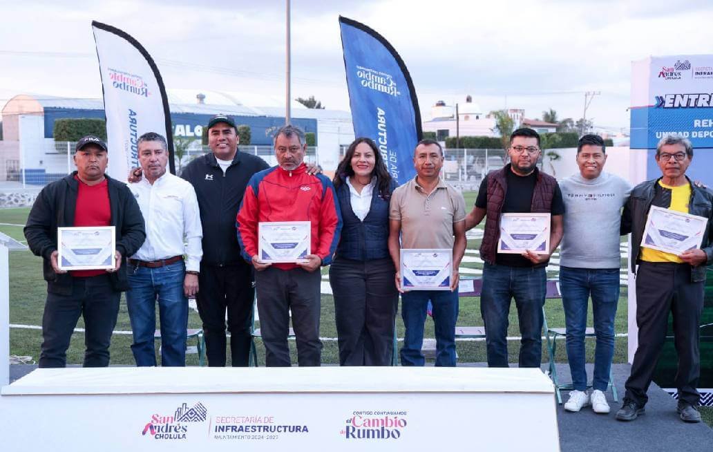 Nueva imagen para el Complejo Deportivo Emiliano Zapata en San Andrés Cholula