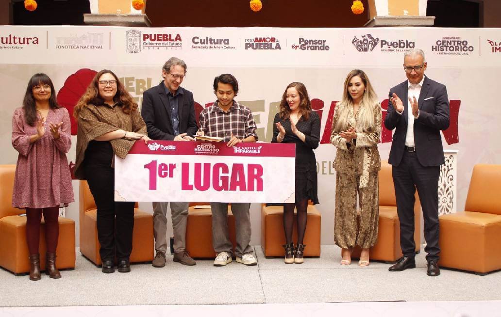 Premian a las y los ganadores del concurso “Puebla Suena: Postales Sonoras del Centro Histórico”