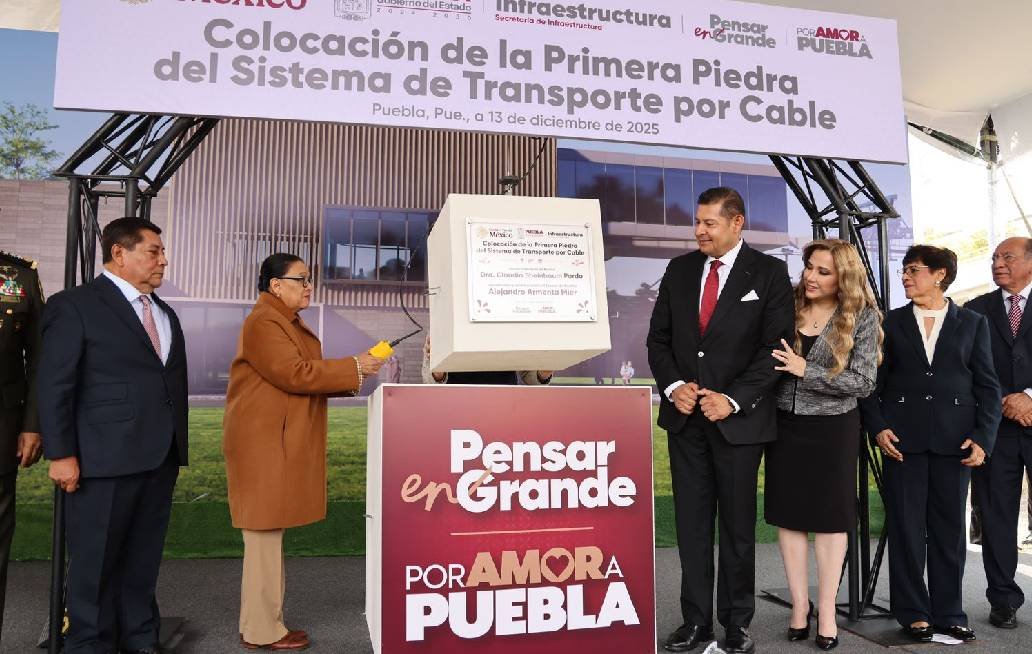 Incia en Puebla la construcción de la Primera Línea del Cablebús