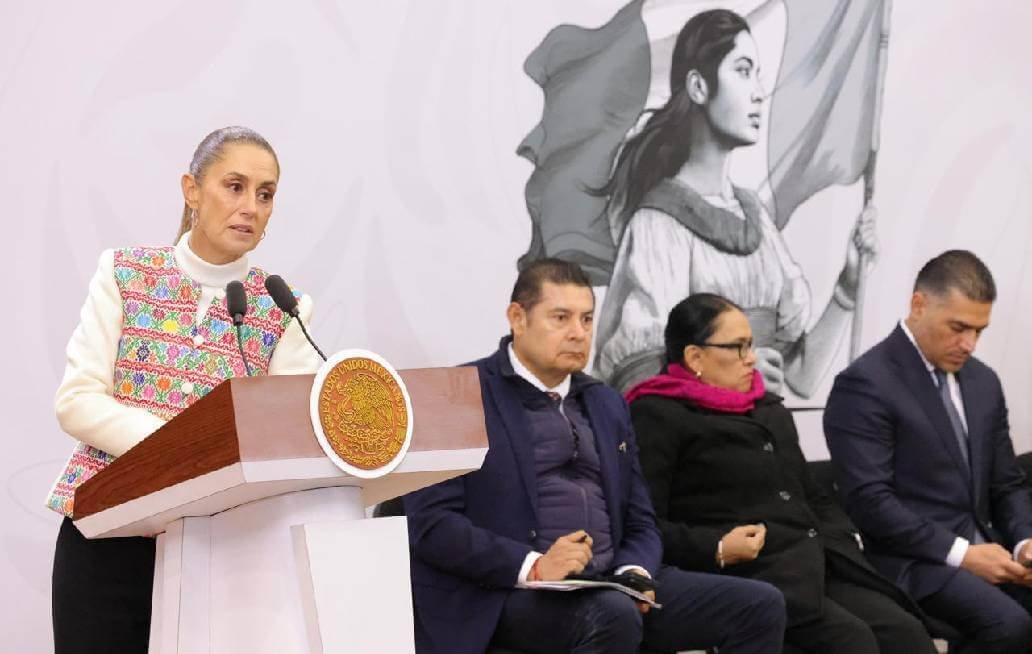 Destaca Sheinbaum reducción de delitos en Puebla