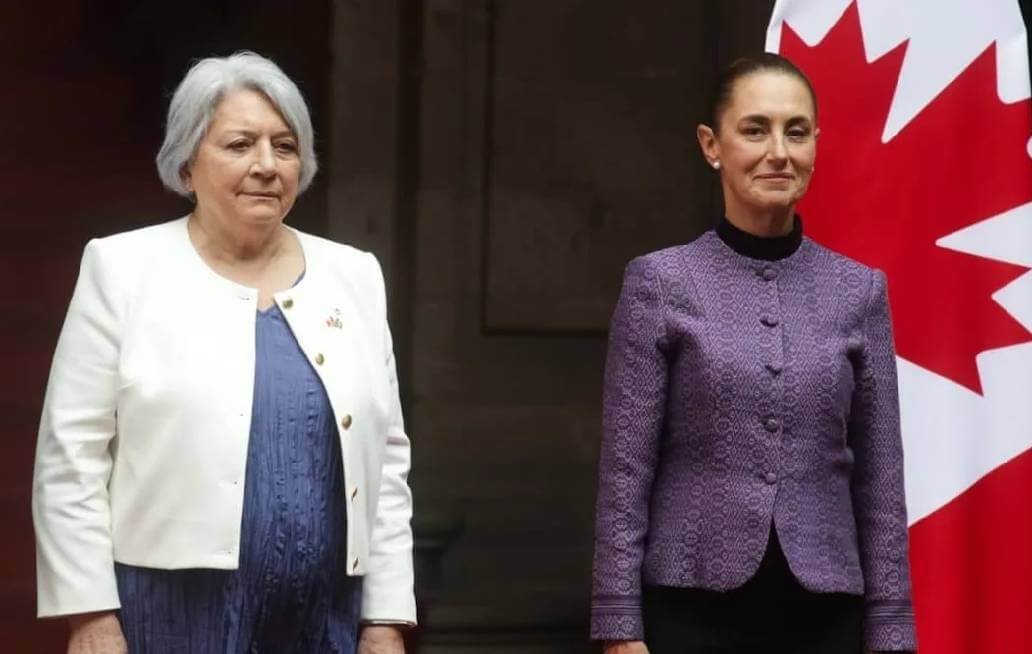 Recibe Sheinbaum a la gobernadora general de Canadá