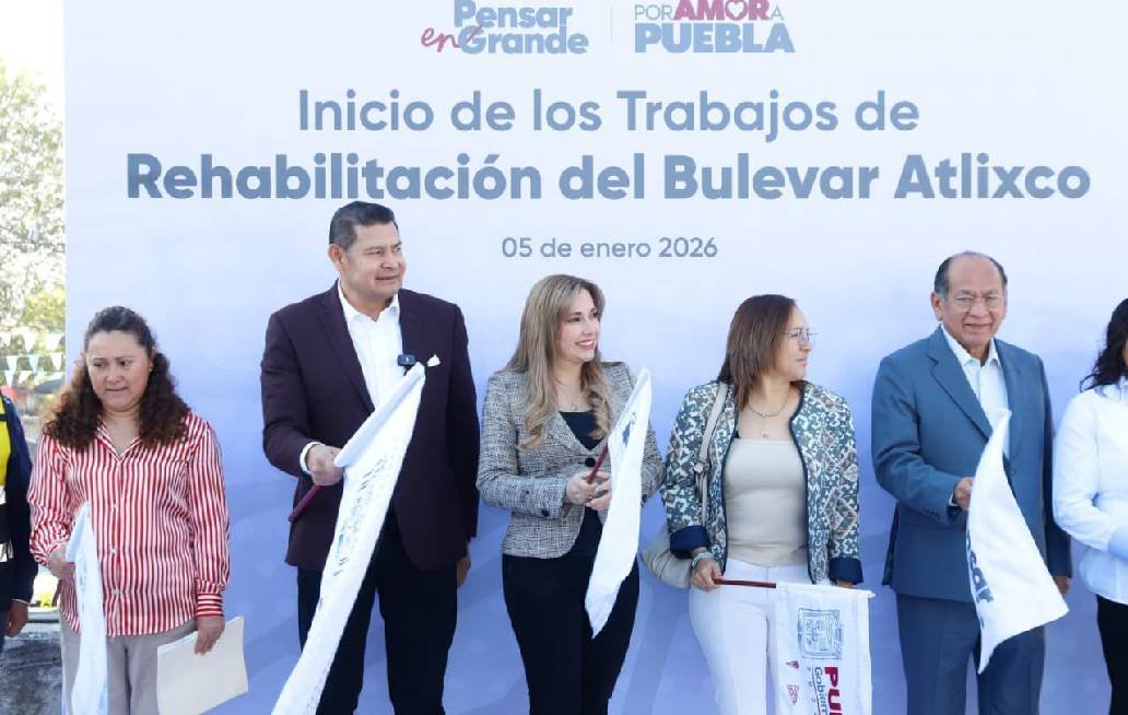 Inicia la rehabilitación de seis kilómetros del Bulevar Atlixco