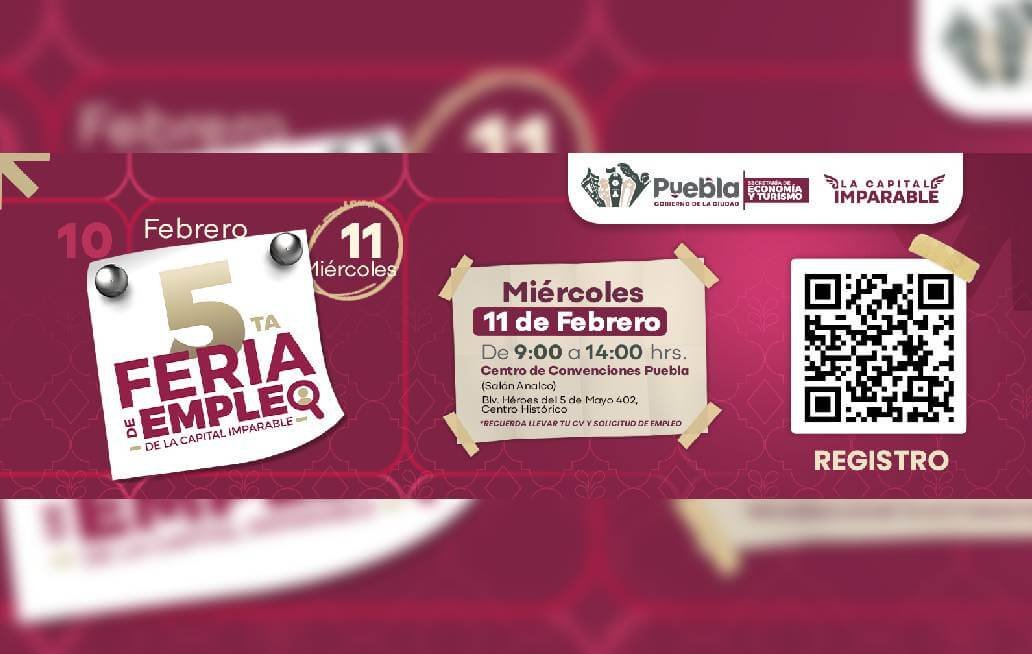 Ayuntamiento anuncia la 5° Feria del Empleo de la Capital Imparable