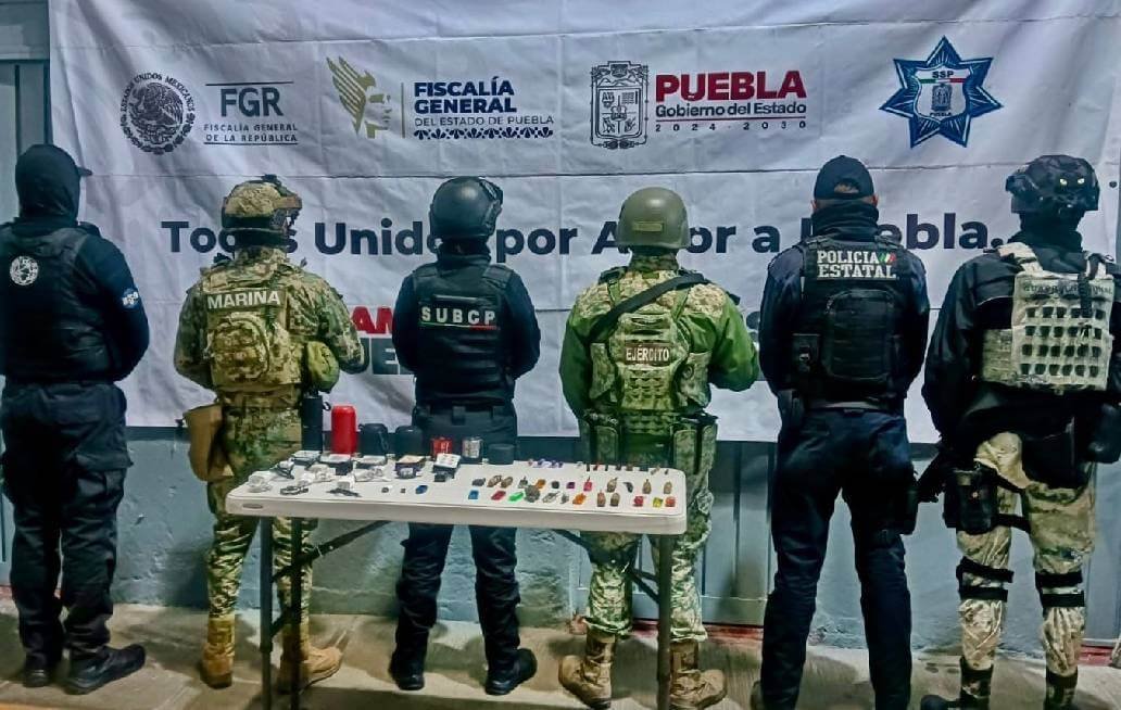 Fuerzas de seguridad efectúan revisión en penal de San Pedro Cholula