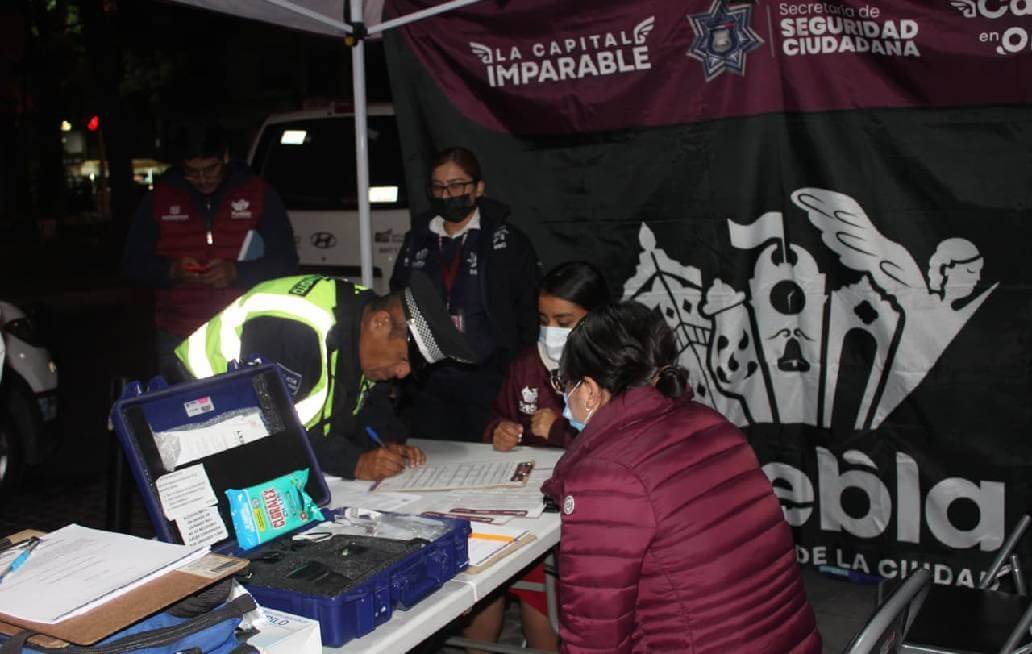 Gobierno de la Ciudad de Puebla fortalece operativos alcoholímetro para prevenir accidentes viales