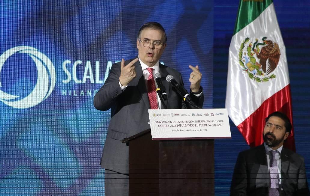 Inaugura Ebrard la Exintex 2026 en Puebla
