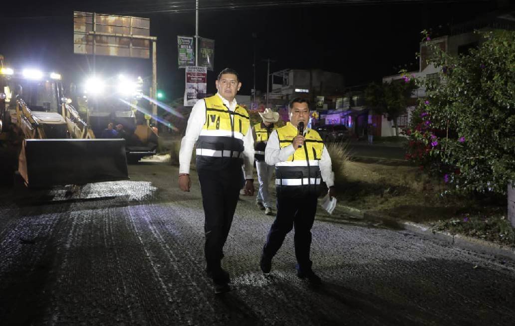 La rehabilitación de la Avenida Prolongación Reforma se realiza durante turnos nocturnos La rehabilitación de la Avenida Prolongación Reforma