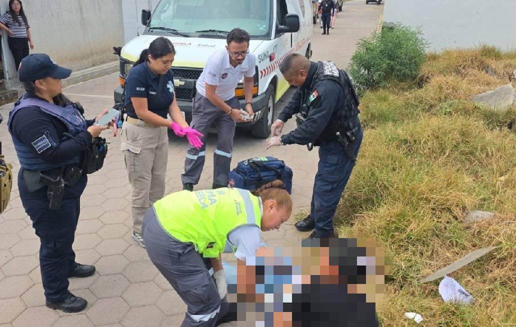 Atienden en Cuautlancingo a mujer lesionada Atienden en Cuautlancingo a mujer lesionada