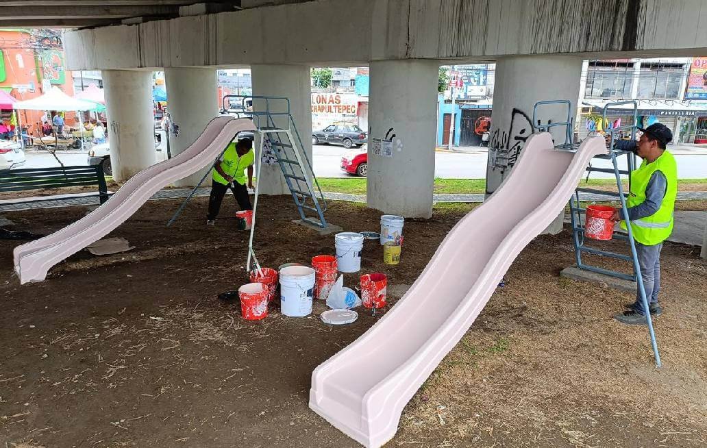 Fortalece Gobierno de la Ciudad de Puebla mantenimiento al mobiliario urbano para espacios dignos Fortalece Gobierno de la Ciudad de Puebla mantenimiento