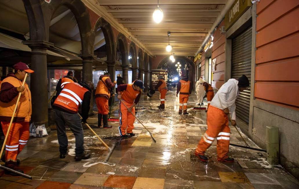 Realiza Gobierno de la Ciudad de Puebla lavado de portales