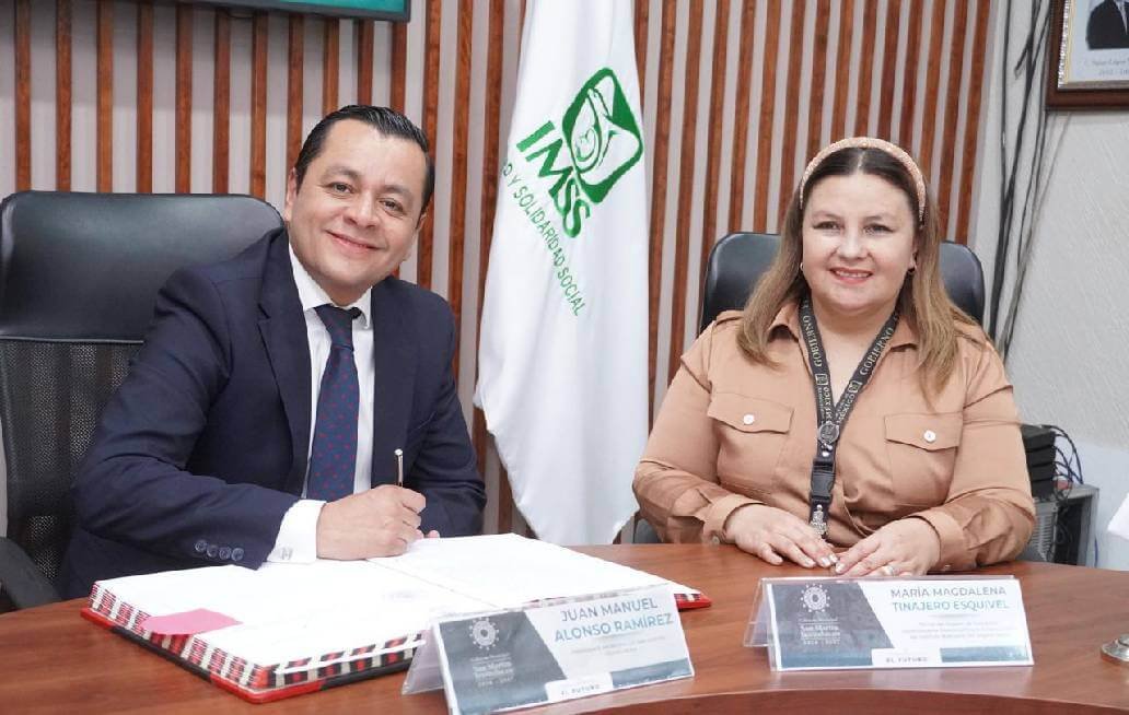 Firman IMSS Puebla y Ayuntamiento de San Martín Texmelucan donación de predio Firman IMSS Puebla y Ayuntamiento de San Martín Texmelucan