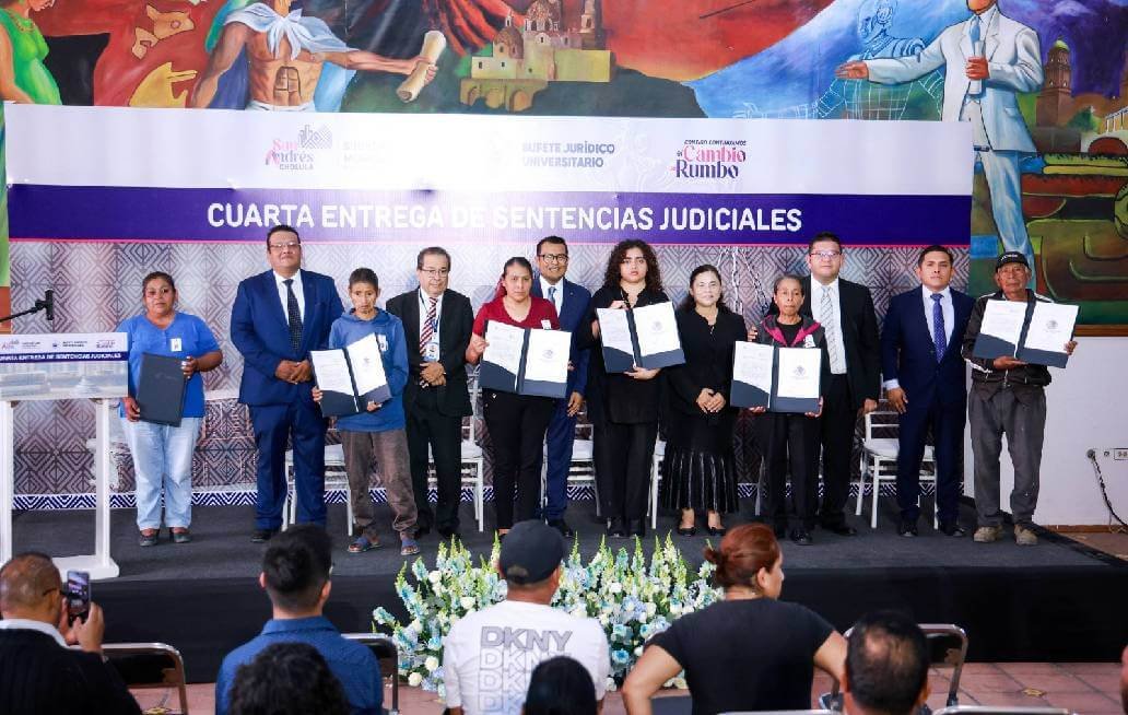  Gobierno de San Andrés Cholula entrega sentencias judiciales