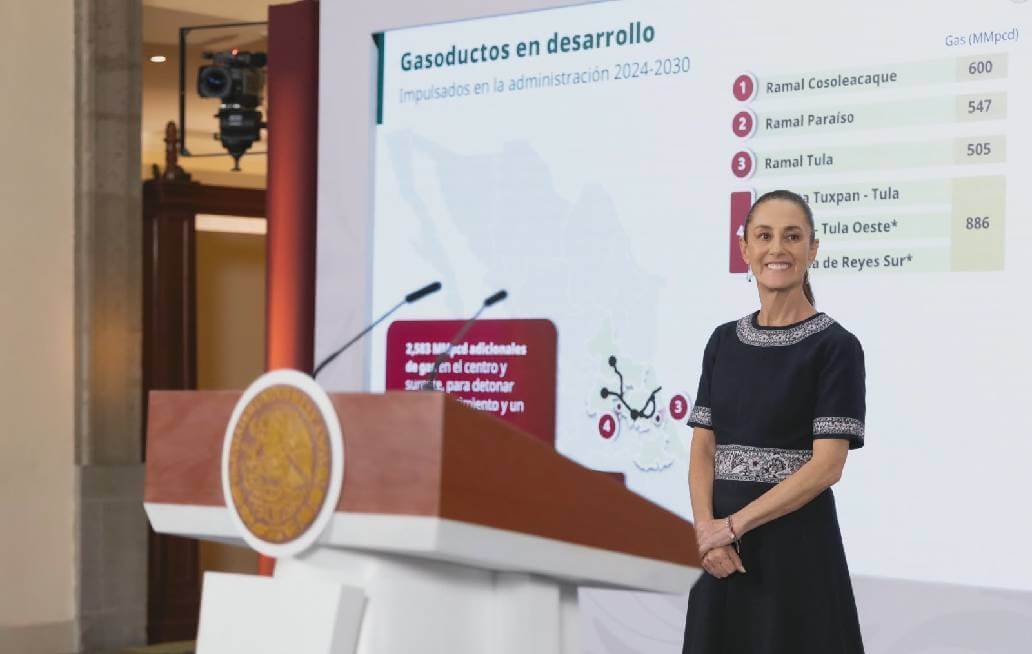 Presenta Sheinbaum el Plan de Gasoductos para México