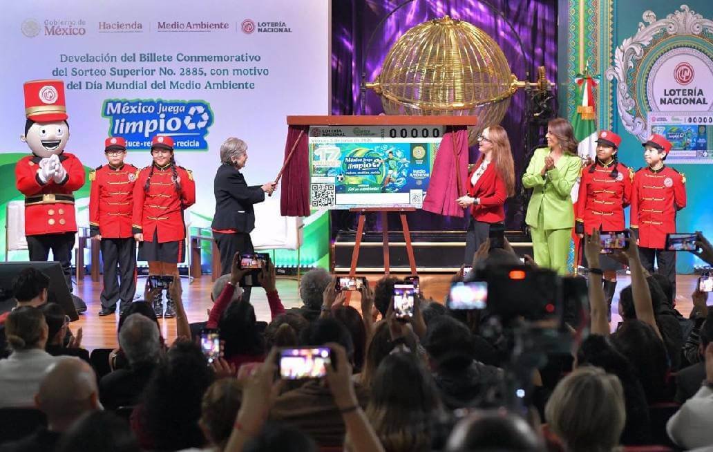 Semarnat y Lotería Nacional presentan billete que difunde