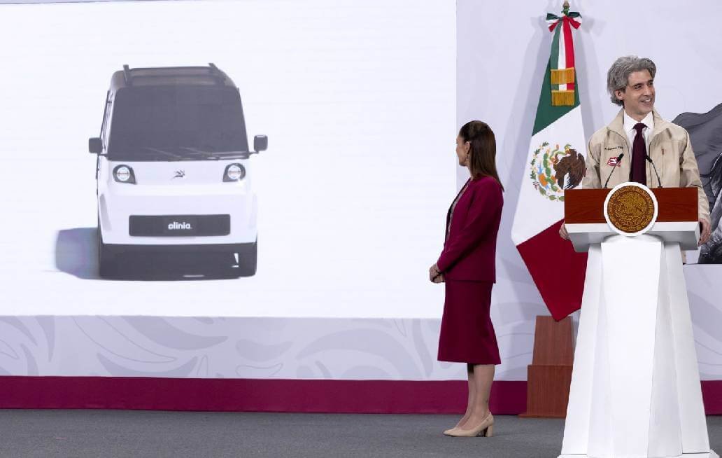  Sheinbaum presenta el prototipo del minivehículo eléctrico