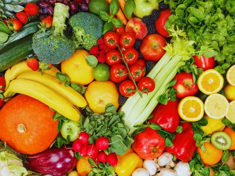frutas y verduras.