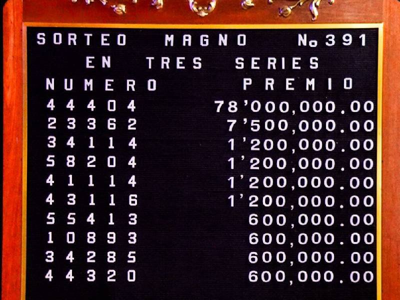 para el magno sorteo