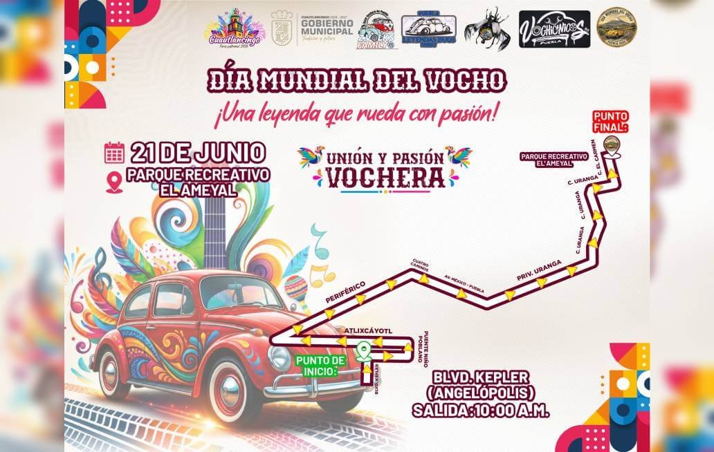 Cuautlancingo celebrará el Día Mundial del Vocho con caravana y exhibición Cuautlancingo celebrará el Día Mundial del Vocho con caravana