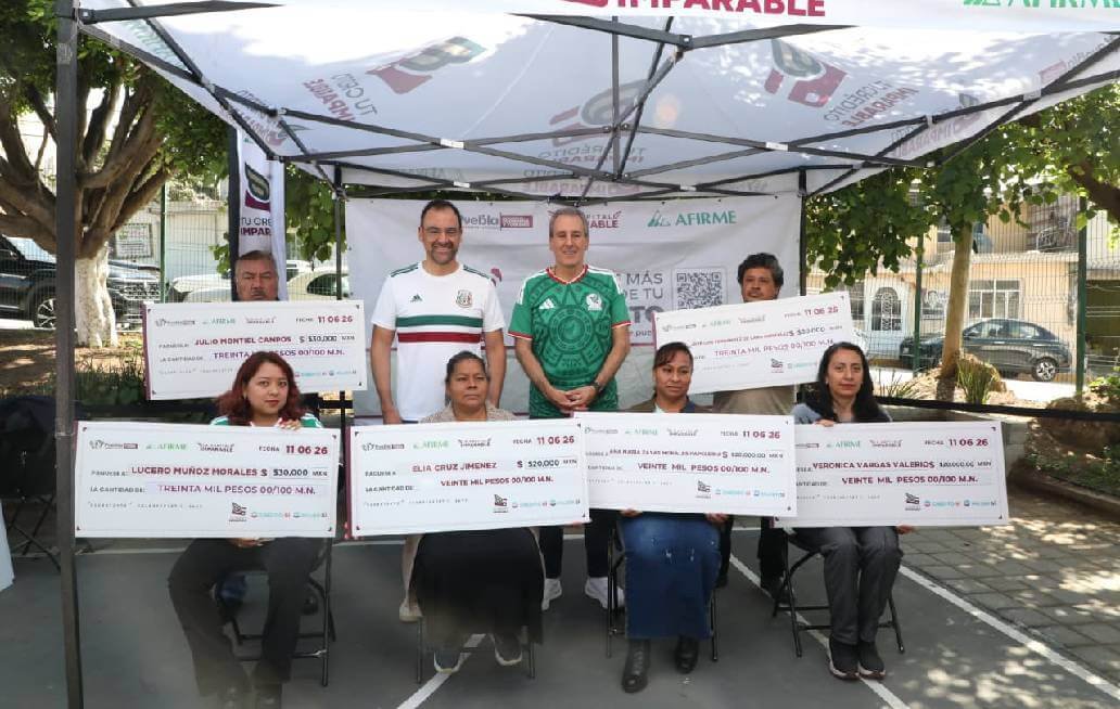 Entrega Chedraui cheques de “Tu Crédito Imparable” en San Jerónimo Caleras Entrega Chedraui cheques de Tu Crédito Imparable