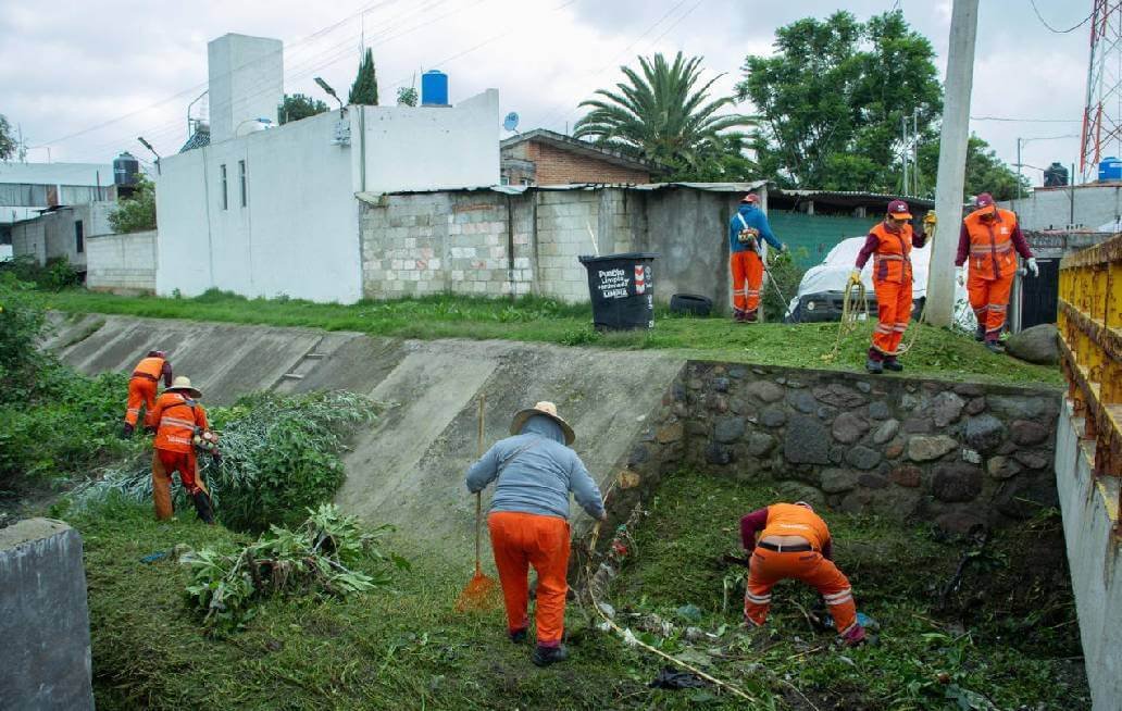 Gobierno de la Ciudad de Puebla fortalece acciones preventivas en San Jerónimo Caleras ante temporada de lluvias Gobierno de la Ciudad de Puebla fortalece acciones