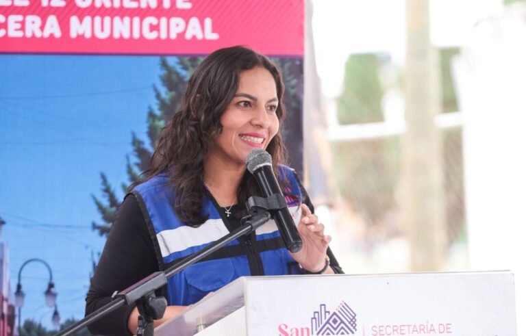 Inicia presidenta de San Andrés Cholula la pavimentación de la calle 12 Oriente