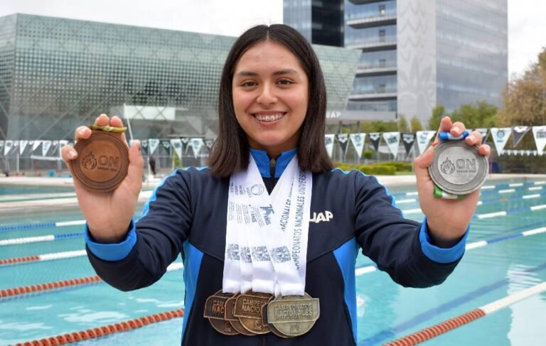 Destaca estudiante BUAP en competencias nacionales de natación