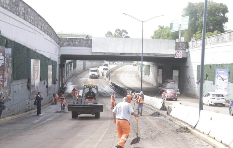Realiza Gobierno de la Ciudad de Puebla limpieza en el bajopuente de Bulevar 5 de Mayo y 2 Norte