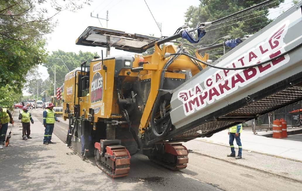 Supervisa Gobierno de la Ciudad de Puebla avances del Tren Capitalino de Pavimentación en bulevar Xonaca Supervisa Gobierno de la Ciudad de Puebla avances del Tren