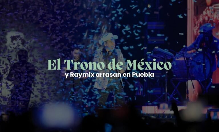 El Trono de México y Raymix hacen vibrar Puebla