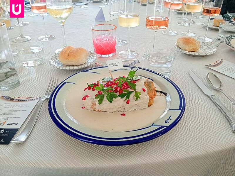 Lía Wine, chiles en nogada, guía michelin