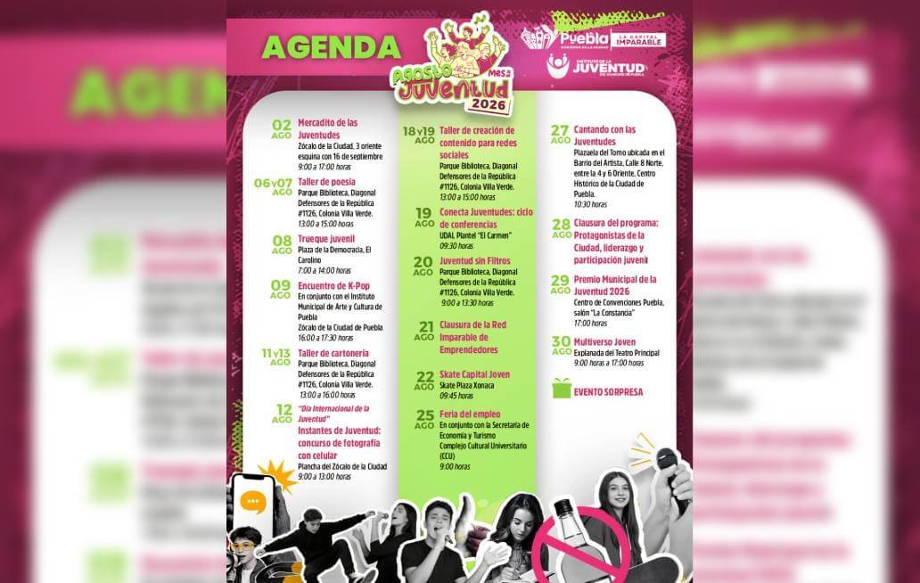 Impulsa Gobierno de Pepe Chedraui agenda por el Mes de la Juventud Impulsa Gobierno de Pepe Chedraui agenda por el Mes de la Juventud