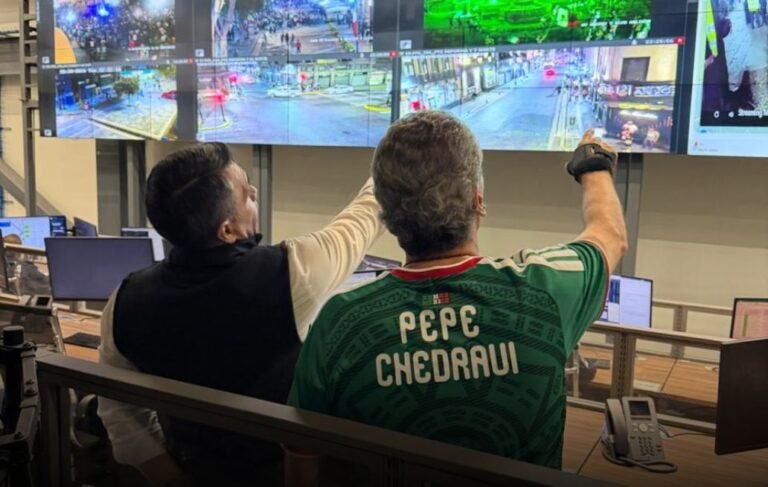 Verifica Pepe Chedraui desde la DGERI los festejos en la capital poblana de la Selección Mexicana