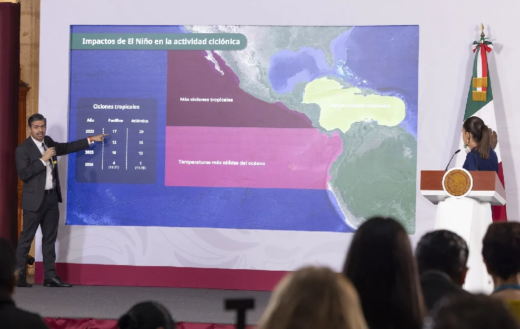 Anuncia Sheinbaum acciones de prevención contra el fenómeno de El Niño Anuncia Sheinbaum acciones de prevención contra el fenómeno de El Niño
