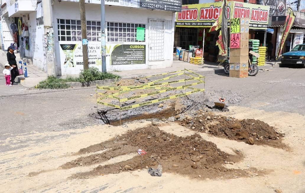 Agua de Puebla aclara que no realizó intervención en la calle 7 Sur