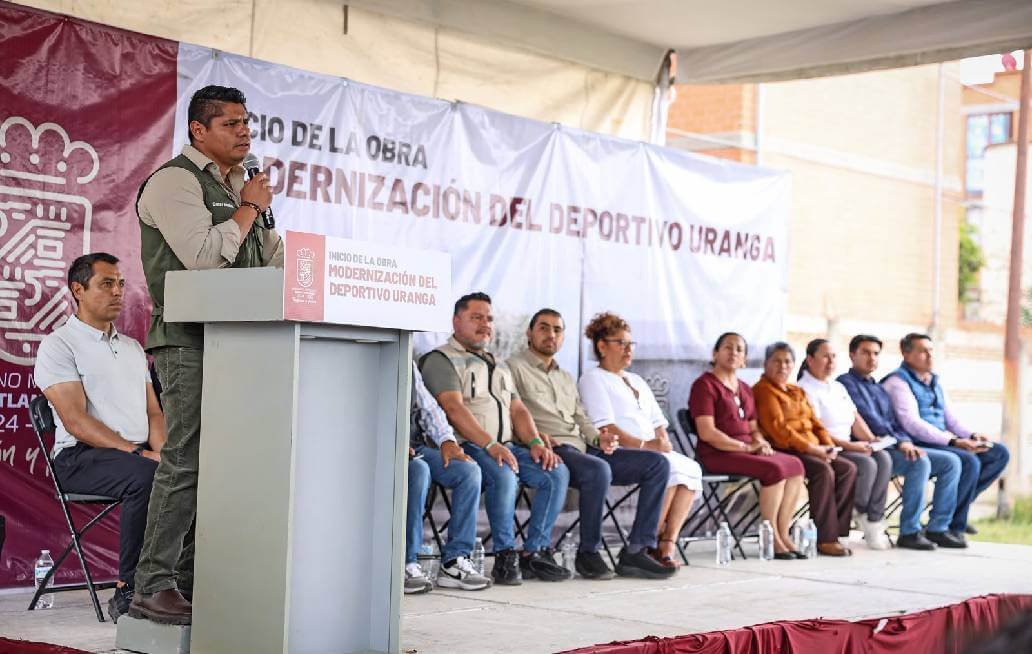 Arranca edil de Cuautlancingo modernización de Unidad Deportiva Uranga Arranca edil de Cuautlancingo modernización de Unidad Deportiva