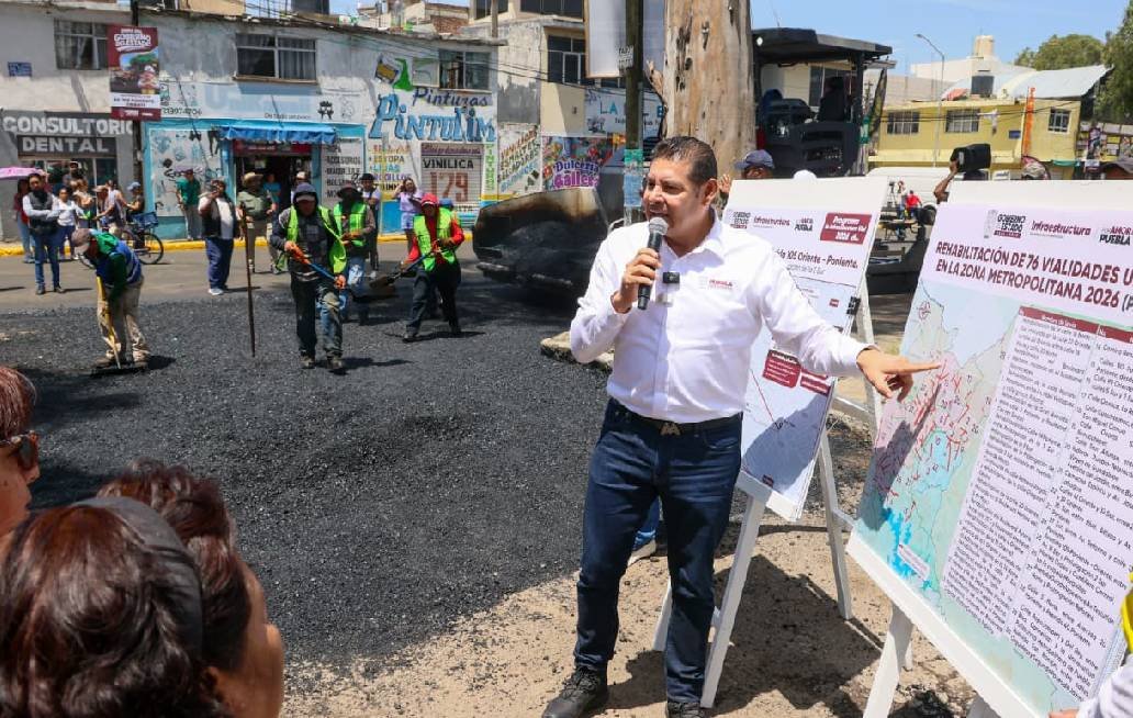 Gobierno de Puebla rehabilita 13 mil calles y 73 avenidas Gobierno de Puebla rehabilita 13 mil calles y 73 avenidas