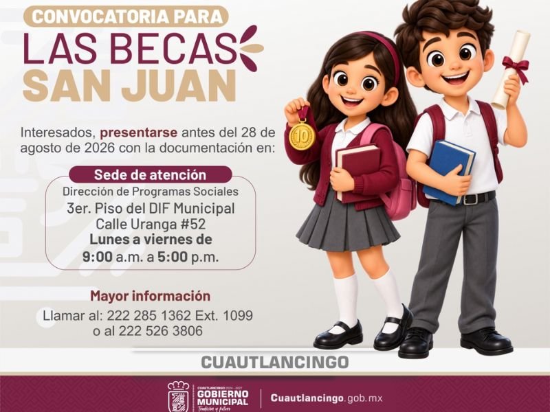 Becas San Jaun-Cuautlancingo