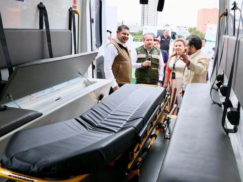 Nuevas ambulancias IMSS Puebla 