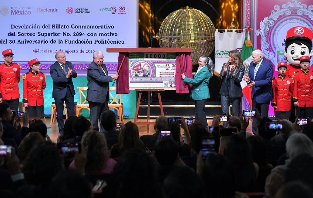 Presenta Lotería Nacional billete de Sorteo Superior