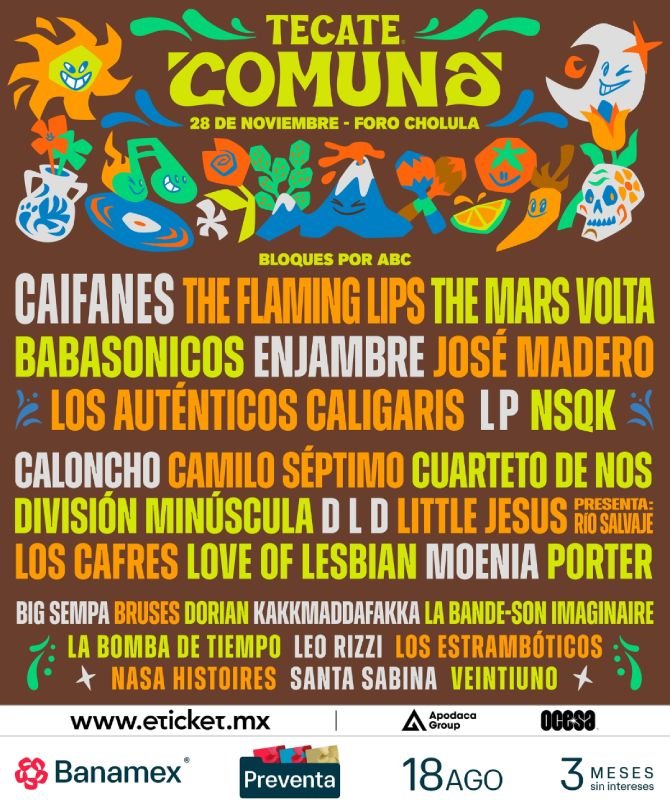 Tecate Comuna 2026: ¡CONOCE EL CARTEL OFICIAL!