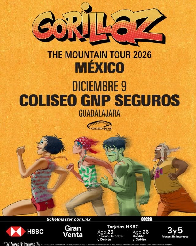 Gorillaz en México 2026