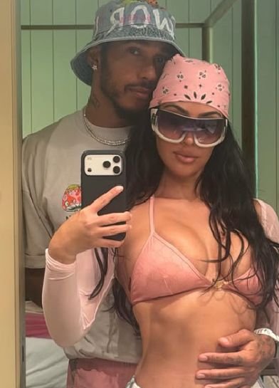 Kim Kardashian y Lewis Hamilton