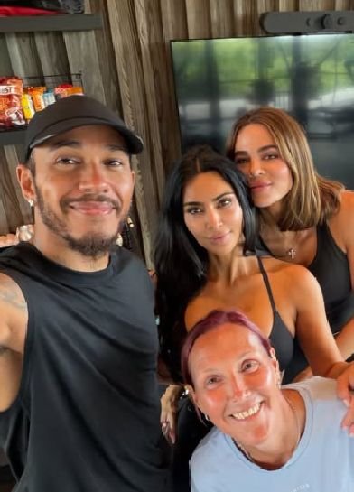 Kim Kardashian y Lewis Hamilton
