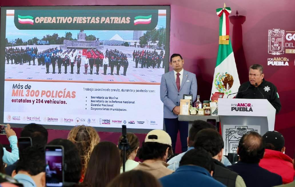 Anuncia gobernador de Puebla operativos de seguridad durante Fiestas Patrias Anuncia gobernador de Puebla operativos de seguridad durante