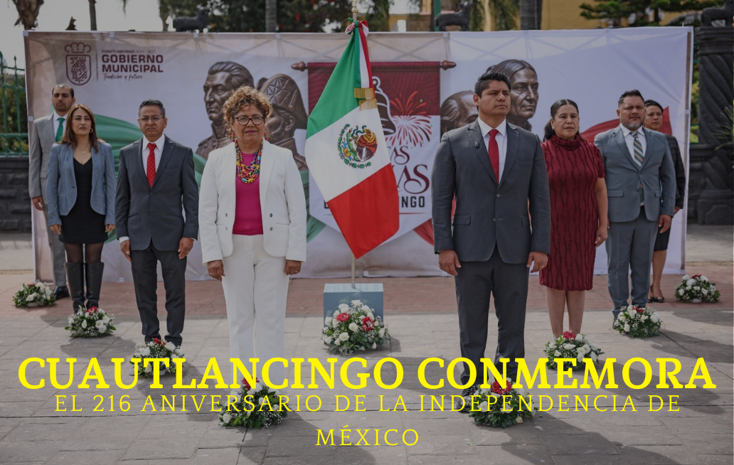 Omar Muñoz preside ceremonia por Independencia de México en Cuautlancingo CUAUTLANCINGO