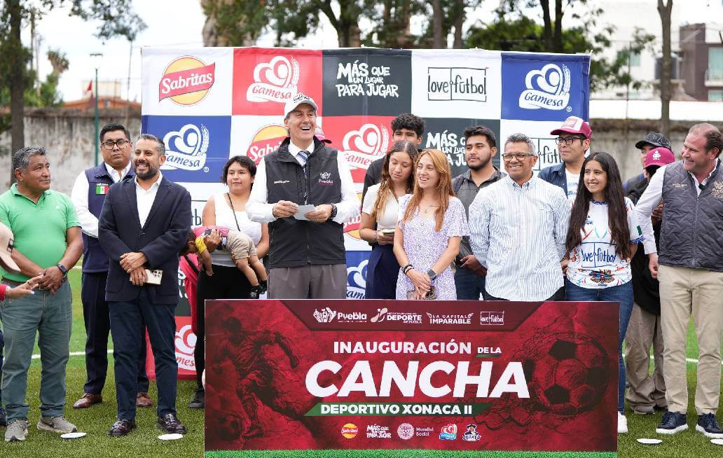  Inaugura Chedraui y love.fútbol cancha de futbol 7 en el Deportivo